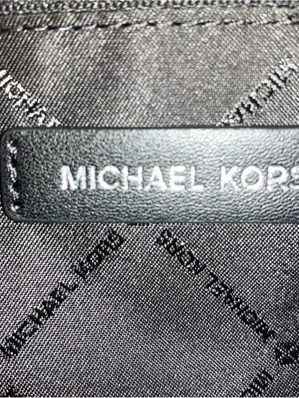 Michael  Kors Sheila Medium Logo Satchel Crossbody Black/Silver